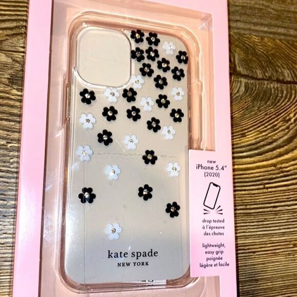 Kate Spade New York Apple iPhone 12 mini Hard Shell Case - Scattered Flowers S - Picture 2 of 2